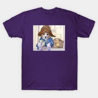 Pembroke corgi dog with his cheese and lettuce sandwich T-Shirt